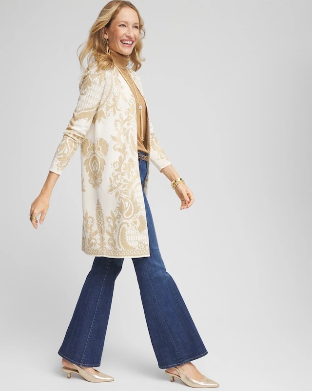 Embellished Jacquard Cardigan - image 2